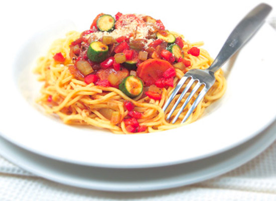 fast vegie spaghetti